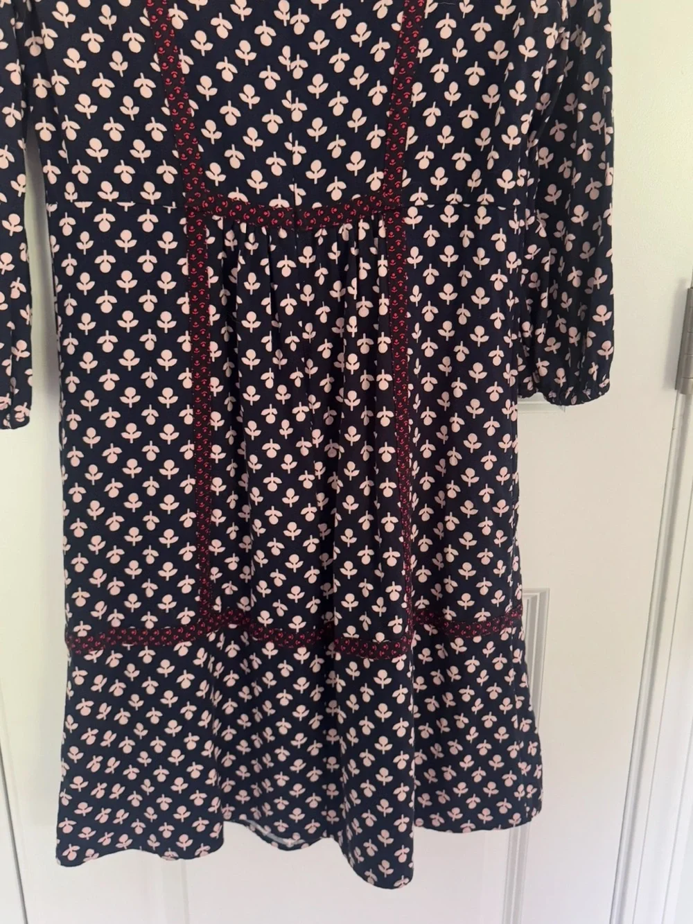 Boden navy pink